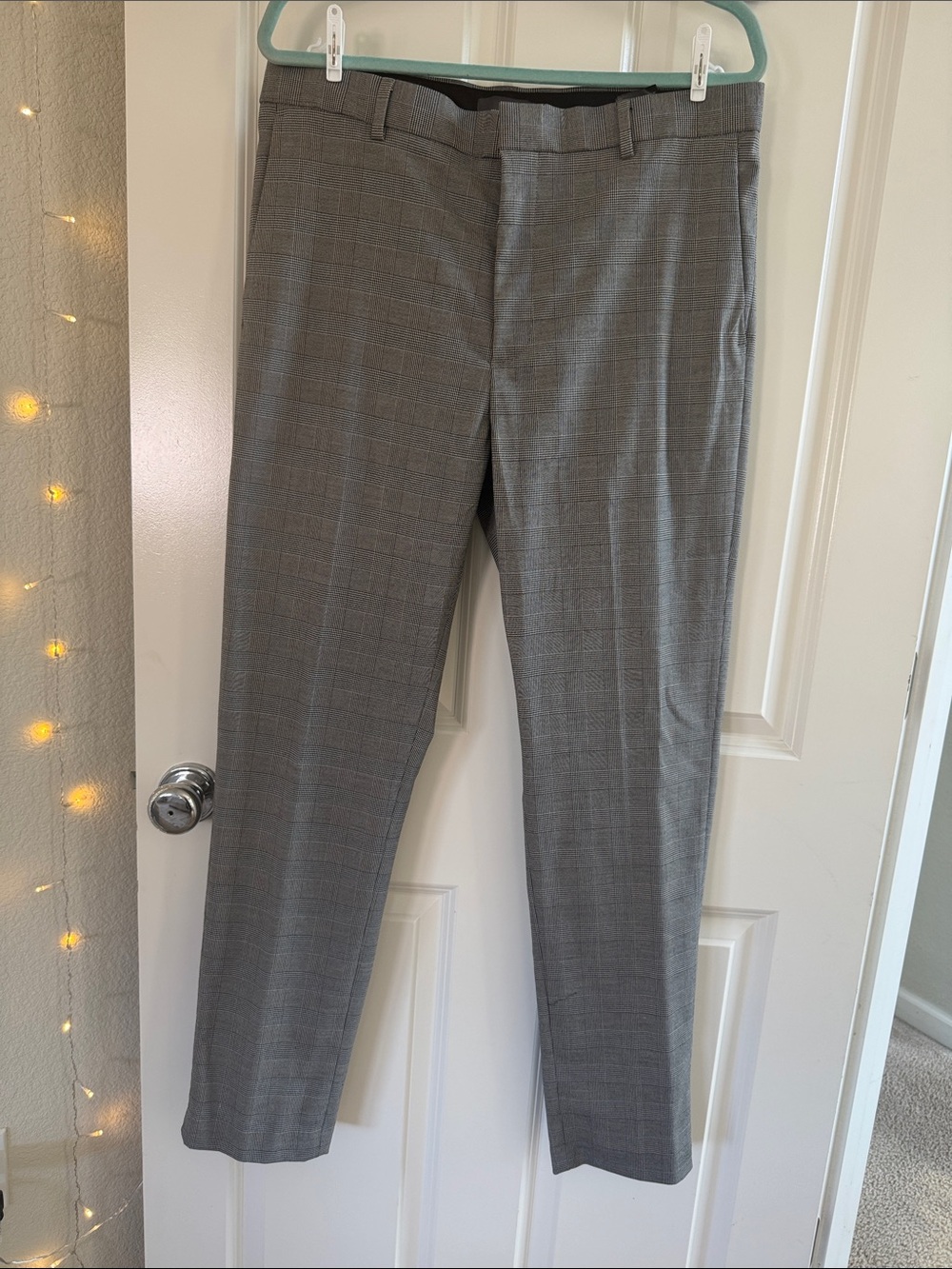 H&M Gray Plaid Men's Dress Pants